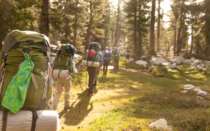 adults only backpacking trip in california 